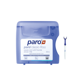 Ață dentară mentolată, fluorizată și cerată paro classic floss 50m Ață dentară mentolată și cerată paro classic floss 50m