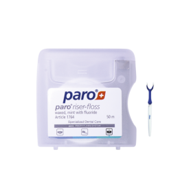 Ață dentară mentolată și cerată paro riser-floss 50m