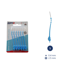 Rezerve periuță interdentară paro slider S Rezerve periuță interdentară paro slider S